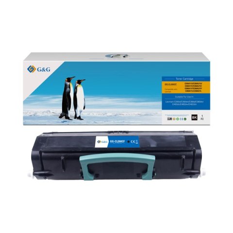 G&G kompatybilny toner z Lexmark E260A21E, E260A11E, NT-CL260CF, black, 3500s