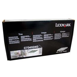 Lexmark oryginalny bęben C734X24G, CMYK, 80000 (4x20000)s, 4 ksks