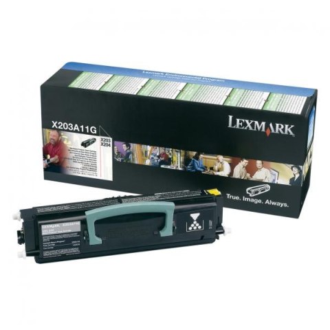 Lexmark oryginalny toner X203A11G, black, 2500s, return