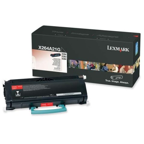 Lexmark oryginalny toner X264A21G, black, 3500s