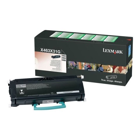 Lexmark oryginalny toner X463X31G, black, 15000s, extra duża pojemność