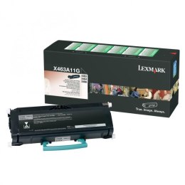 Lexmark oryginalny toner X463A11G, black, 3500s, return