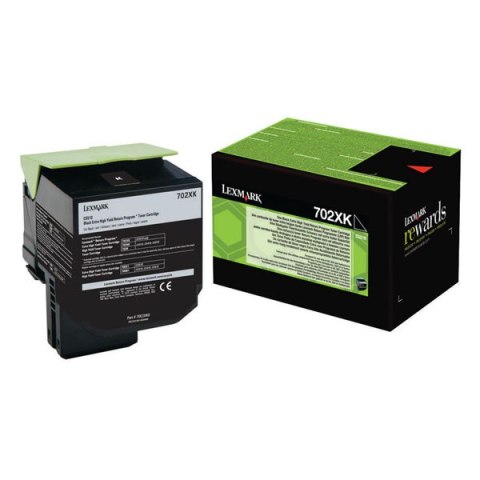 Lexmark oryginalny toner 70C2XK0, black, 8000s, extra duża pojemność, return Lexmark oryginalny toner 70C2XK0, black, 8000s, extra duża pojemność, return