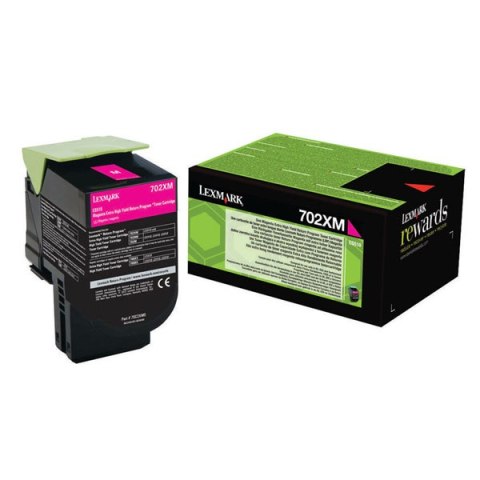Lexmark oryginalny toner 70C2XM0, magenta, 4000s, extra duża pojemność, return Lexmark oryginalny toner 70C2XM0, magenta, 4000s, extra duża pojemność, return