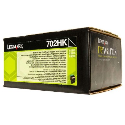 Lexmark oryginalny toner 70C2HK0, black, 4000s, high capacity, return Lexmark oryginalny toner 70C2HK0, black, 4000s, high capacity, return