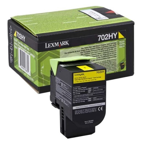 Lexmark oryginalny toner 70C2HY0, yellow, 3000s, high capacity, return Lexmark oryginalny toner 70C2HY0, yellow, 3000s, high capacity, return