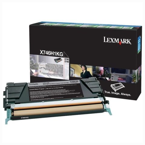 Lexmark oryginalny toner X746H1KG, black, 12000s, high capacity, return