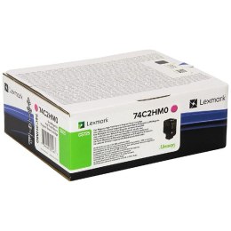 Lexmark oryginalny toner 74C2HM0, magenta, 12000s, high capacity