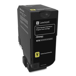 Lexmark oryginalny toner 74C2SY0, yellow, 7000s, return