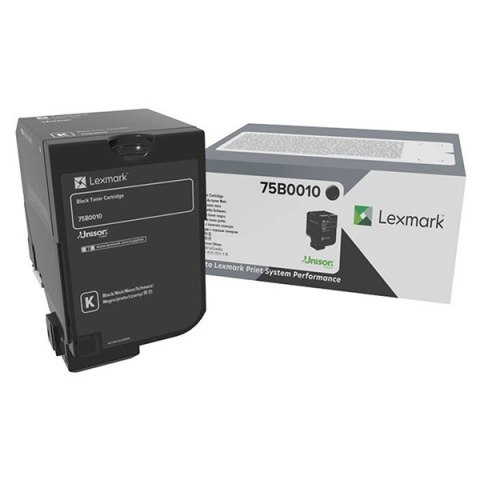 Lexmark oryginalny toner 75B0010, black, 13000s, high capacity