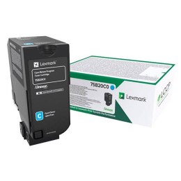 Lexmark oryginalny toner 75B20C0, cyan, 10000s, return