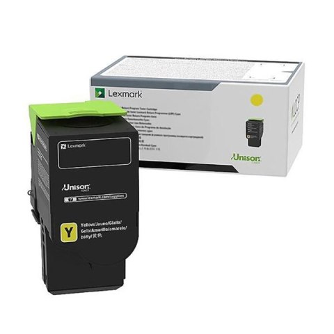 Lexmark oryginalny toner 78C0X40, yellow, 5000s, extra duża pojemność