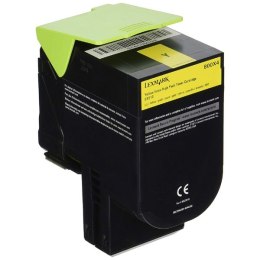 Lexmark oryginalny toner 80C0X40, yellow, 4000s, extra duża pojemność