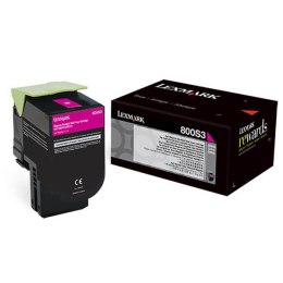 Lexmark oryginalny toner 80C0S30, magenta, 2000s