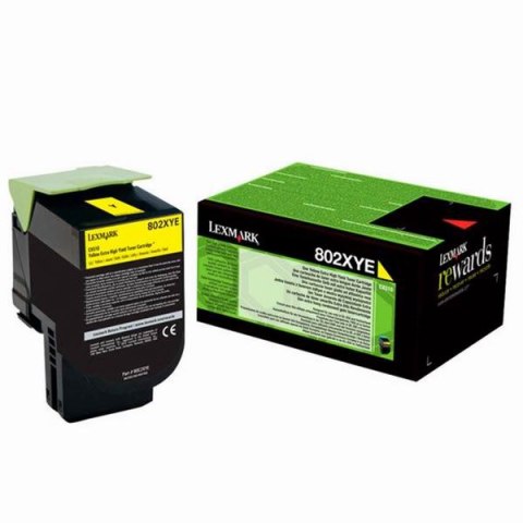 Lexmark oryginalny toner 80C2XYE, yellow, 4000s