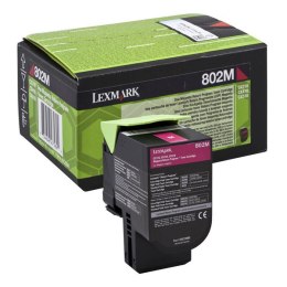 Lexmark oryginalny toner 80C20ME, magenta, 1000s, return