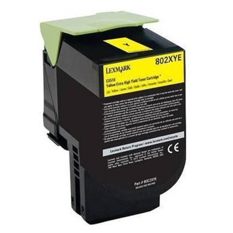 Lexmark oryginalny toner 80C20YE, yellow, 1000s, return