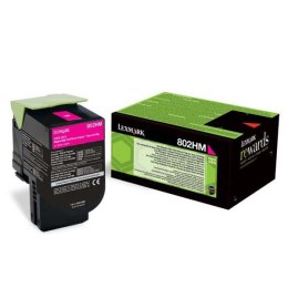 Lexmark oryginalny toner 80C2HM0, magenta, 3000s, return