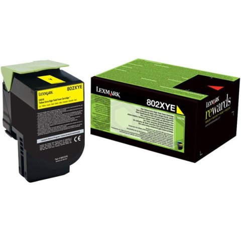 Lexmark oryginalny toner 80C2HYE, yellow, 3000s