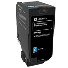 Lexmark oryginalny toner 84C2HC0, cyan, 16000s, return