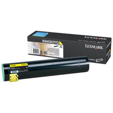 Lexmark oryginalny toner X945X2Y, yellow, 22000s