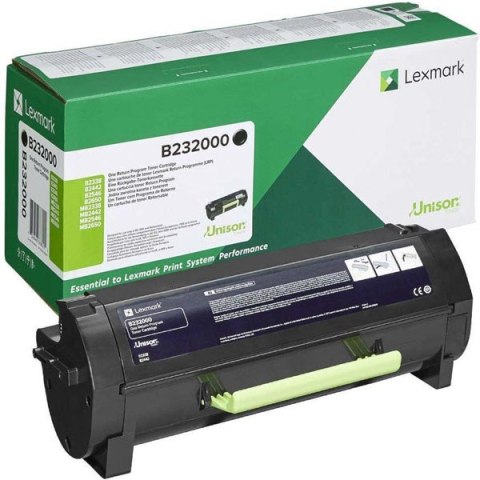 Lexmark oryginalny toner B232000, black, 3000s, return