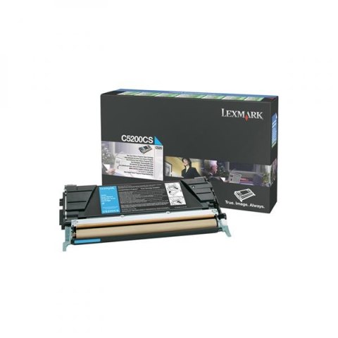 Lexmark oryginalny toner C5200CS, cyan, 1500s, return