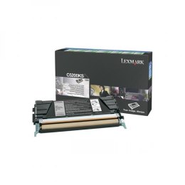 Lexmark oryginalny toner C5200KS, black, 1500s, return