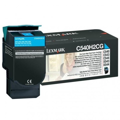 Lexmark oryginalny toner C540H2CG, cyan, 2000s