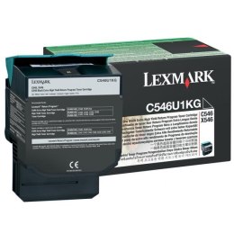 Lexmark oryginalny toner C546U1KG, black, 8000s, return