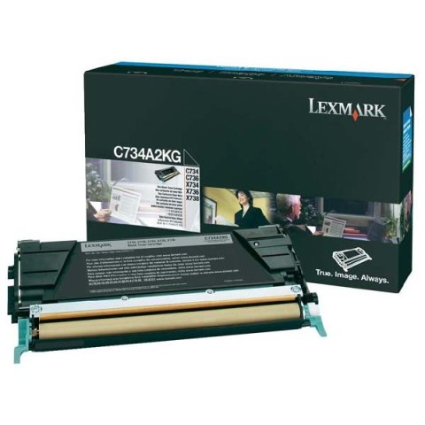 Lexmark oryginalny toner C734A2KG, black, 8000s