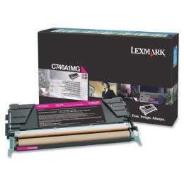 Lexmark oryginalny toner C746A1MG, magenta, 7000s, return