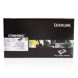 Lexmark oryginalny toner C746H3KG, black, high capacity