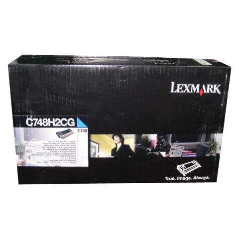 Lexmark oryginalny toner C748H2CG, cyan, 10000s, high capacity