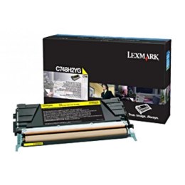 Lexmark oryginalny toner C748H2YG, yellow, 10000s, high capacity