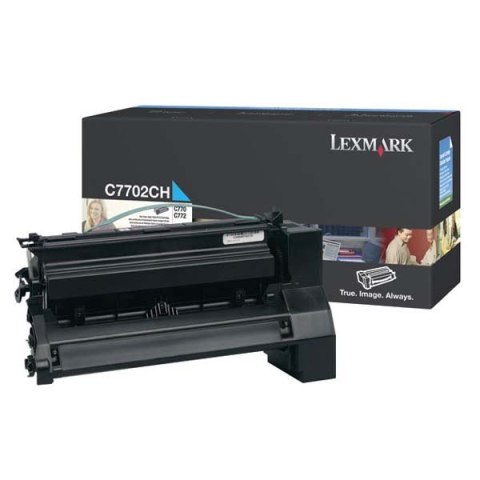 Lexmark oryginalny toner C7702CH, cyan, 10000s, high capacity