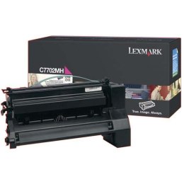 Lexmark oryginalny toner C7702MH, magenta, 10000s, high capacity