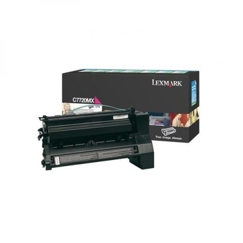 Lexmark oryginalny toner C7720MX, magenta, 15000s, return