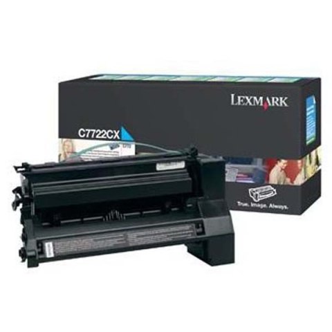 Lexmark oryginalny toner C7722CX, cyan, 15000s