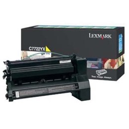 Lexmark oryginalny toner C7722YX, yellow, 15000s