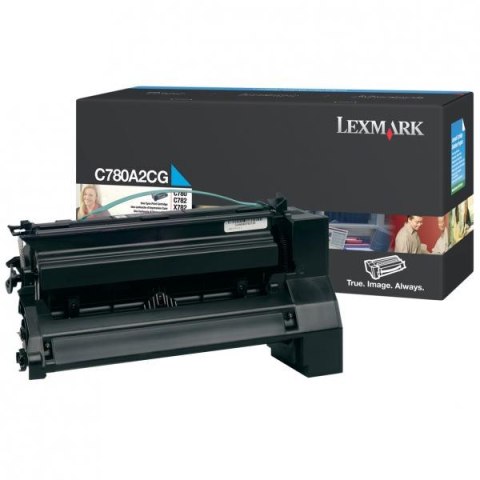 Lexmark oryginalny toner C780A2CG, cyan, 6000s