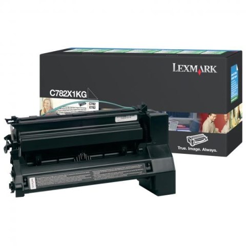 Lexmark oryginalny toner C782X1KG, black, 15000s, return