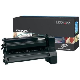 Lexmark oryginalny toner C782X2KG, black, 15000s, extra duża pojemność