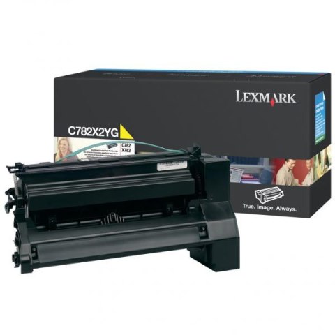 Lexmark oryginalny toner C782X2YG, yellow, 15000s