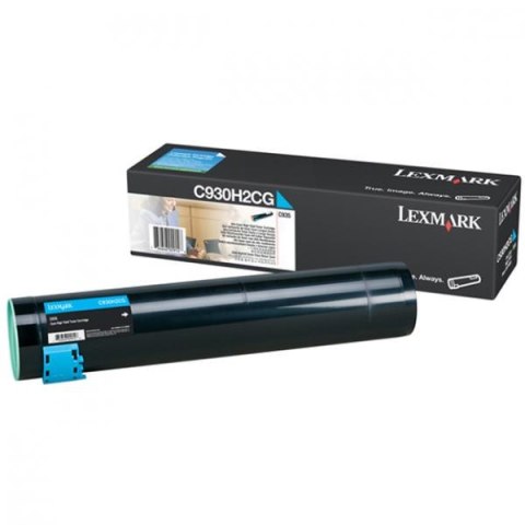 Lexmark oryginalny toner C930H2CG, cyan, 24000s