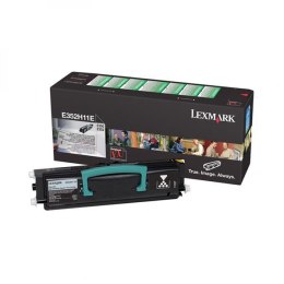 Lexmark oryginalny toner E352H11E, black, 9000s, return