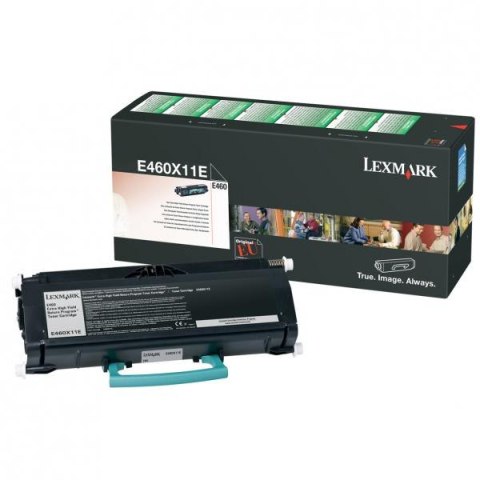 Lexmark oryginalny toner E460X11E, black, 15000s, extra duża pojemność, return