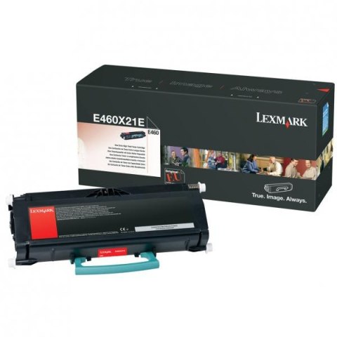 Lexmark oryginalny toner E460X21E, black, 15000s, extra duża pojemność