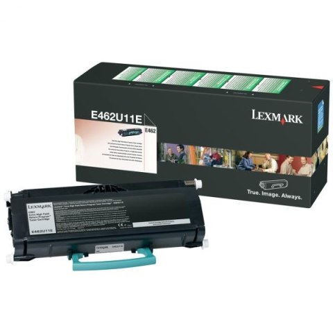 Lexmark oryginalny toner E462U11E, black, 18000s, extra duża pojemność, return