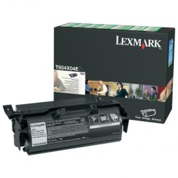 Lexmark oryginalny toner T654X04E, black, 36000s, extra duża pojemność, return